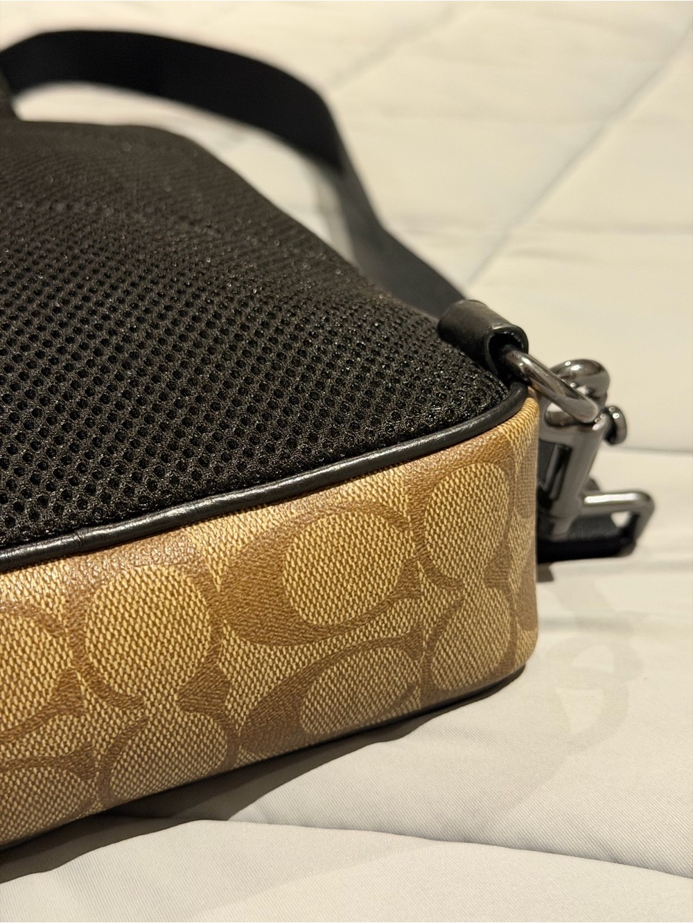Coach X Jean Michel Basquiat Track Crossbody Bag In Signature Canvas - Picture 8 of 11